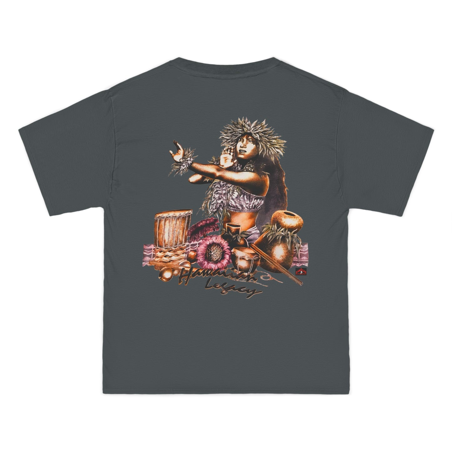 Hawaiian Strength Hawaiian Legacy Vintage Design 90s New Print Beefy-T® Short-Sleeve T-Shirt