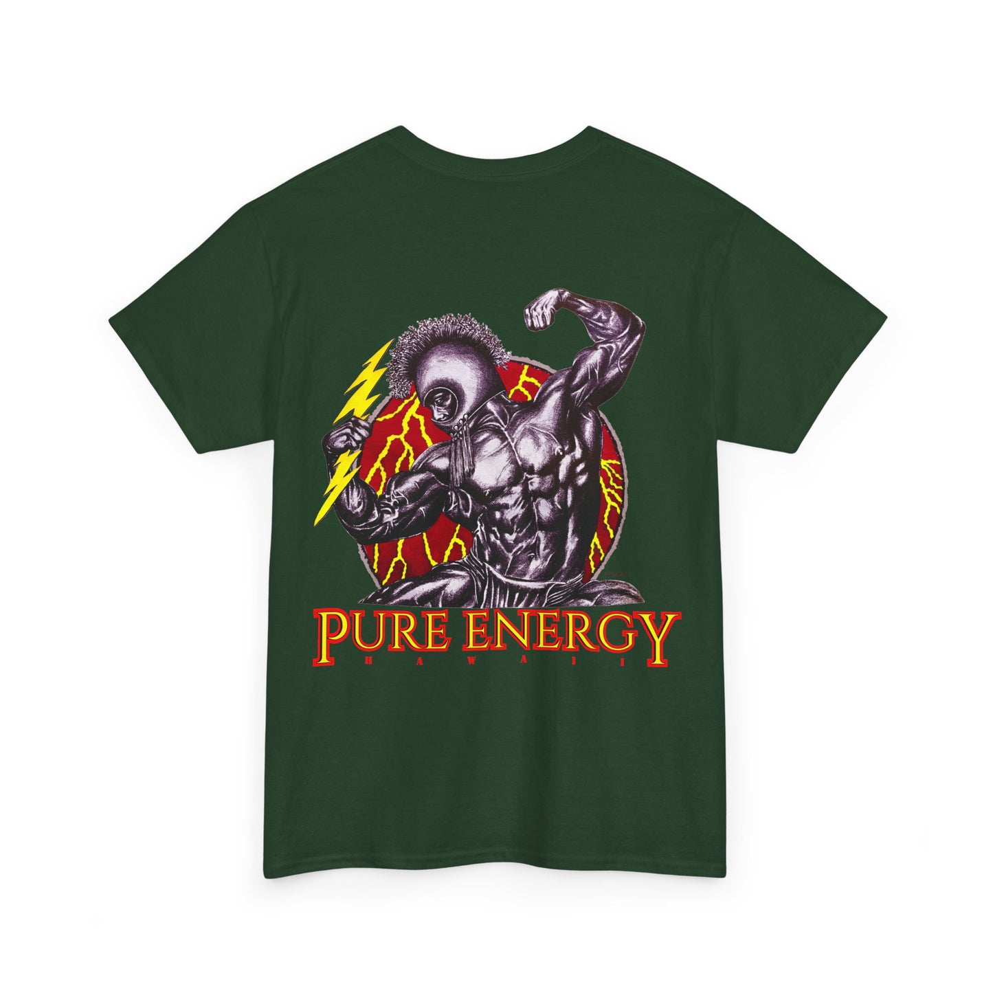 Hawaiian Strength Pure Energy Hawaii Vintage Design 90s New Print Unisex Heavy Cotton Tee