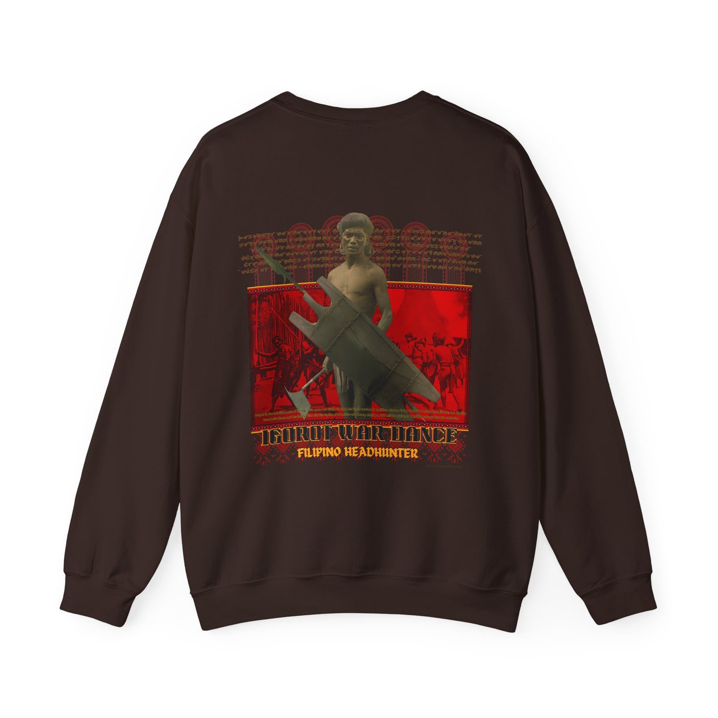 Filipino Strength Filipino Headhunter Igorot War Dance Unisex Heavy Blend™ Crewneck Sweatshirt