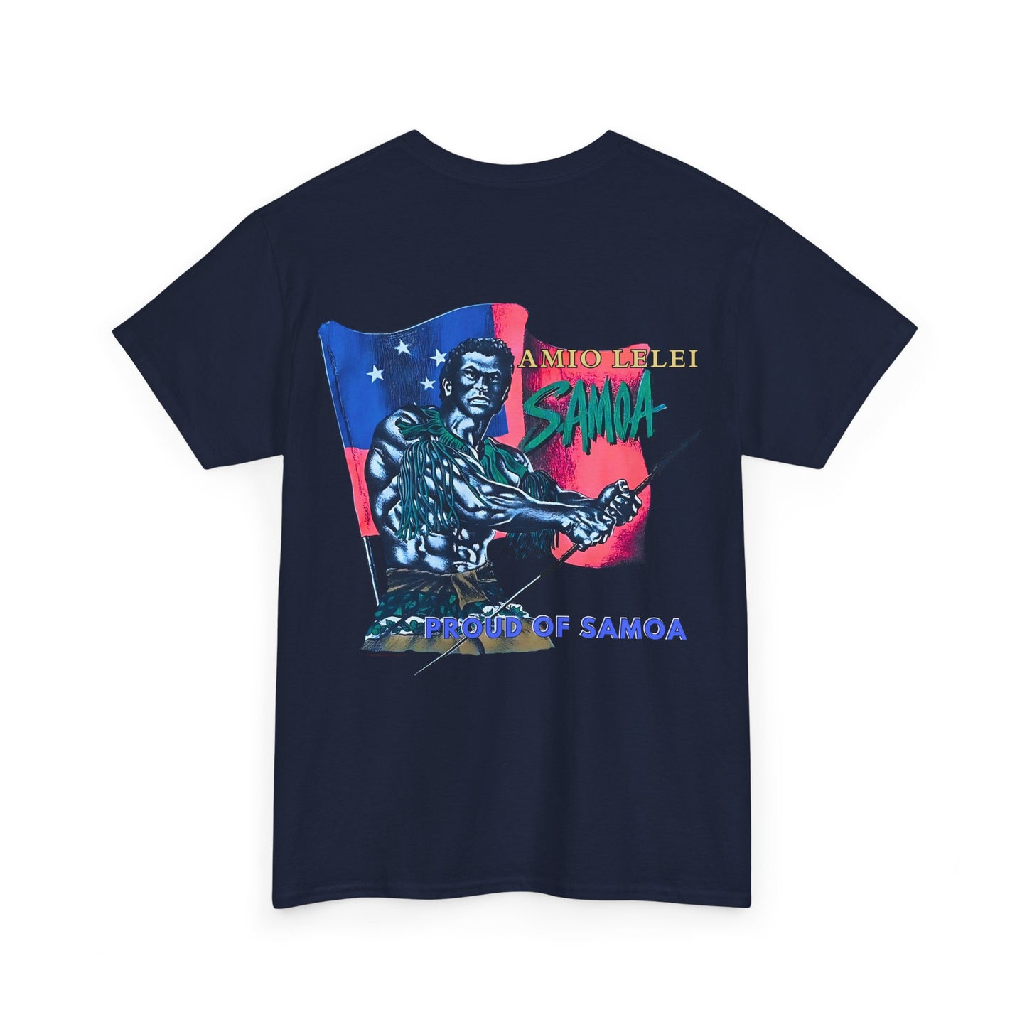 Samoan Strength Proud of Samoa Amio Lelei Vintage Design 90s New Print Unisex Heavy Cotton Tee