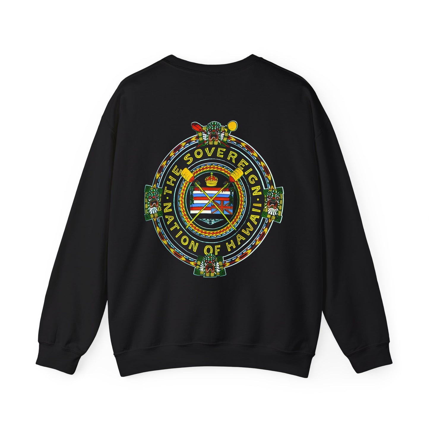 Hawaiian Strength The Sovereign Nation of Hawaii Vintage Design 90s New Print Unisex Heavy Blend™ Crewneck Sweatshirt