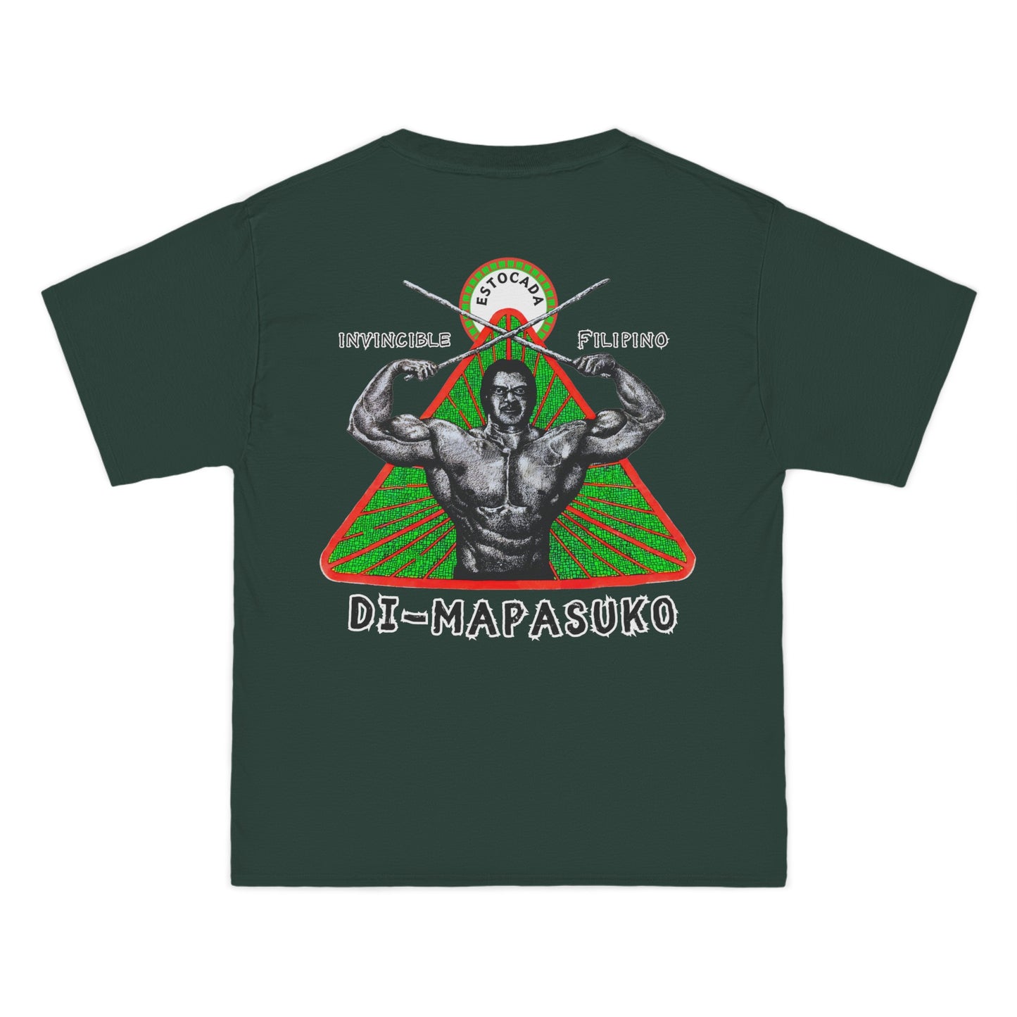 Filipino Strength Invincible Filipino Estocada Vintage Design 90s New Print Beefy-T® Short-Sleeve T-Shirt