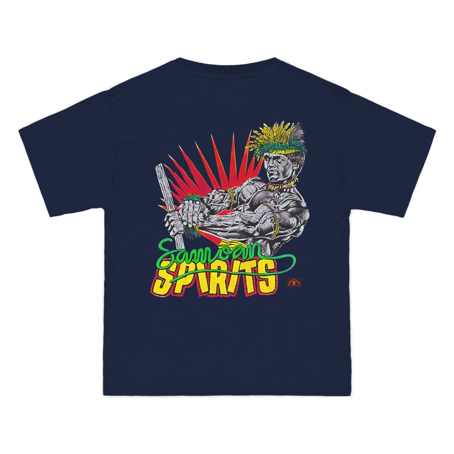 Samoan Strength Samoan Spirits Vintage 90s Design New Print Beefy-T® Short-Sleeve T-Shirt