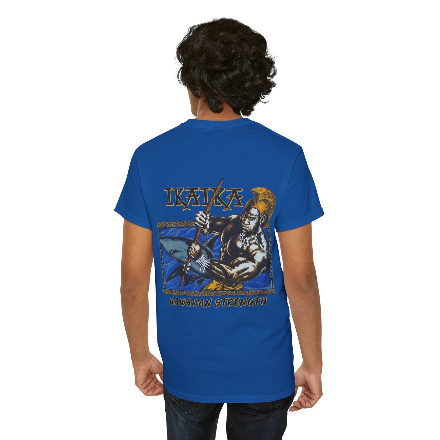 Hawaiian Strength Ikaika Hawaiian Strength Vintage Design 90s New Print Unisex Heavy Cotton Tee