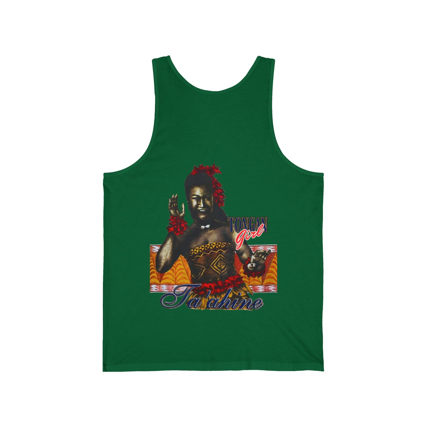 Local Strength Tongan Girl Ta'ahine Vintage Design 90s New Print Unisex Jersey Tank