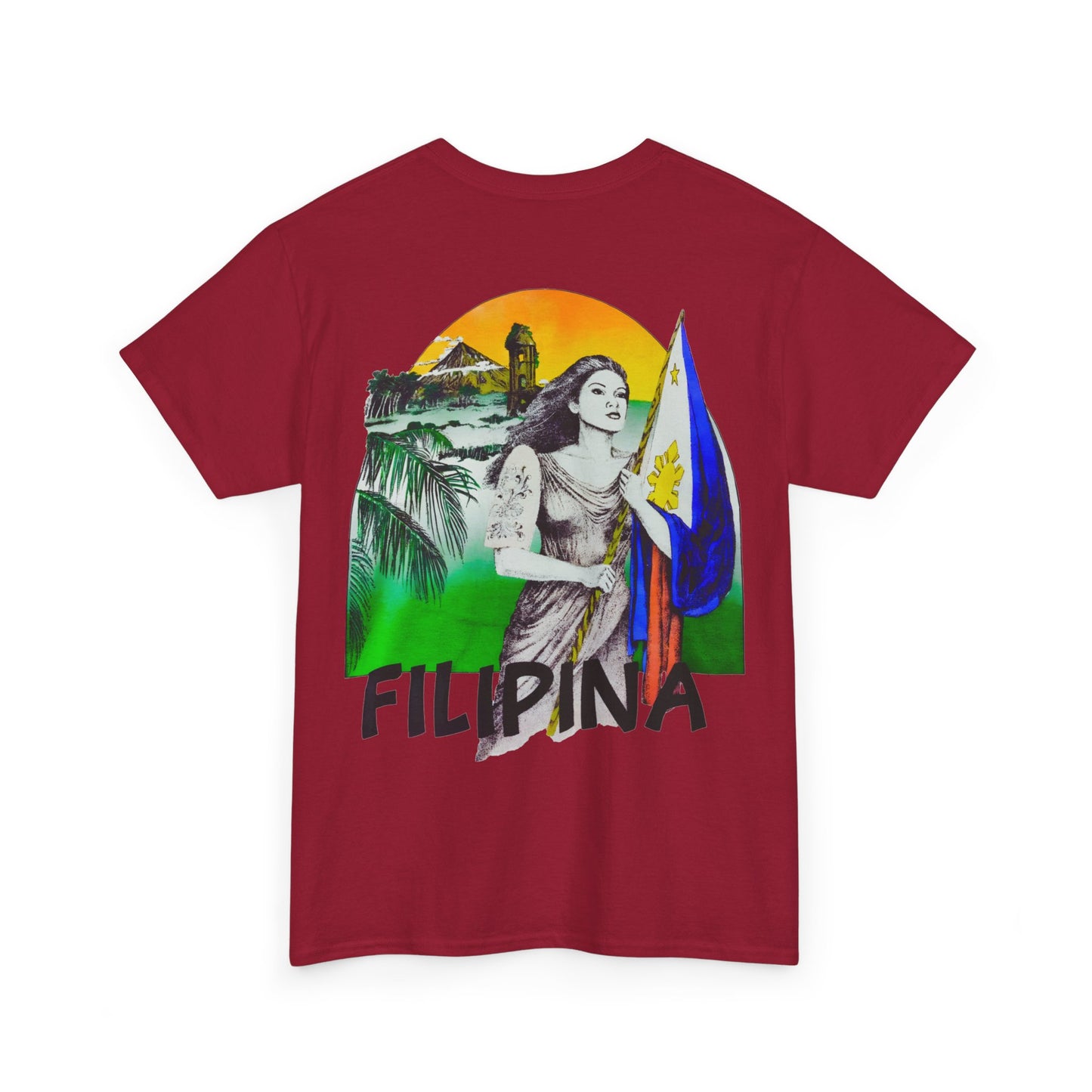 Filipino Strength Filipina Vintage Design 90s New Print Unisex Heavy Cotton Tee