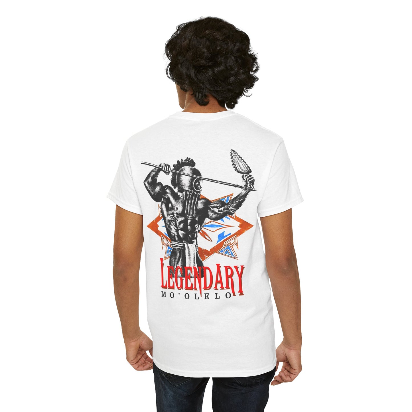 Hawaiian Strength Legendary Mo'olelo Vintage 90s Design New Print Unisex Heavy Cotton Tee