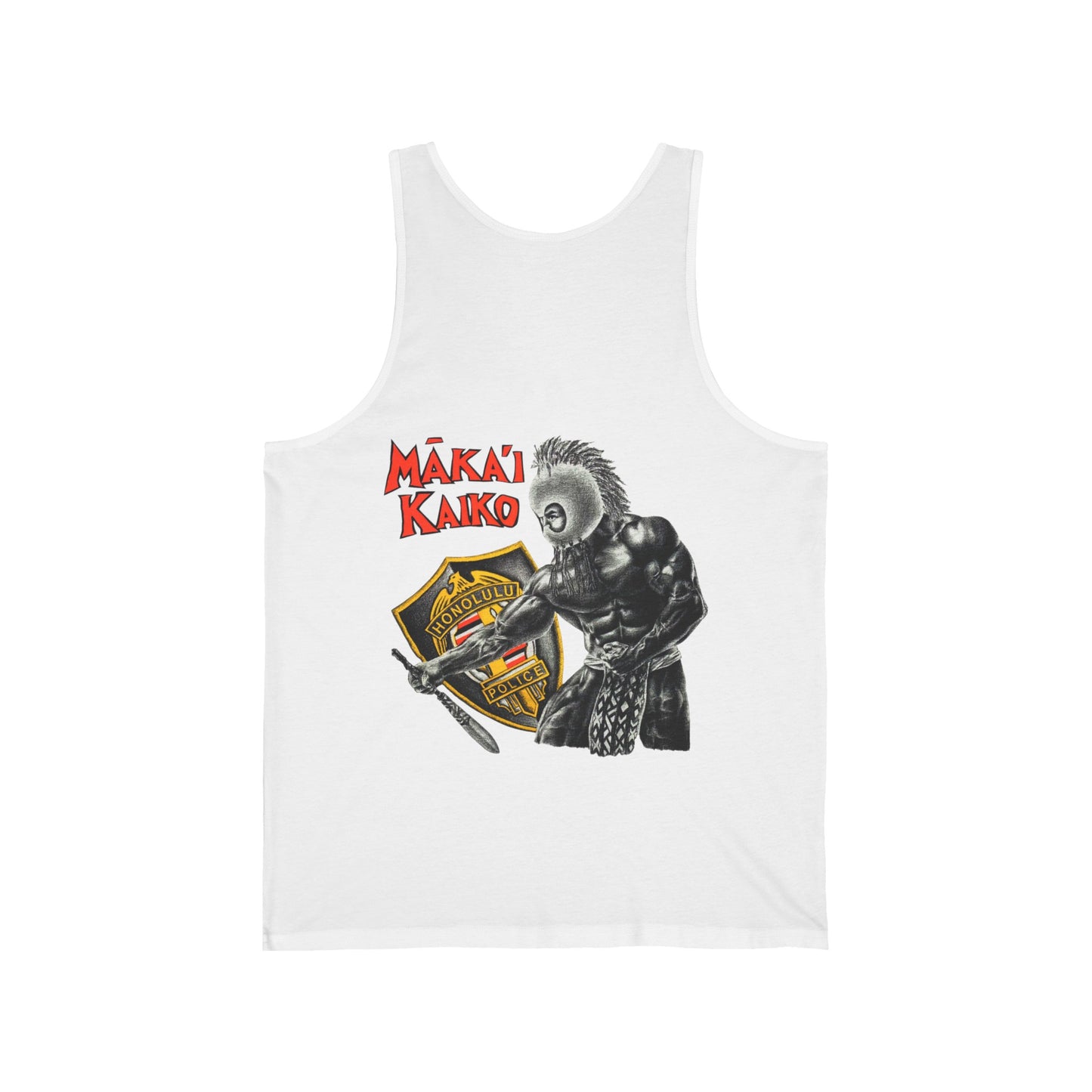 Hawaiian Strength Makai Kaiko Honolulu Police Vintage Design 90s New Print Unisex Jersey Tank