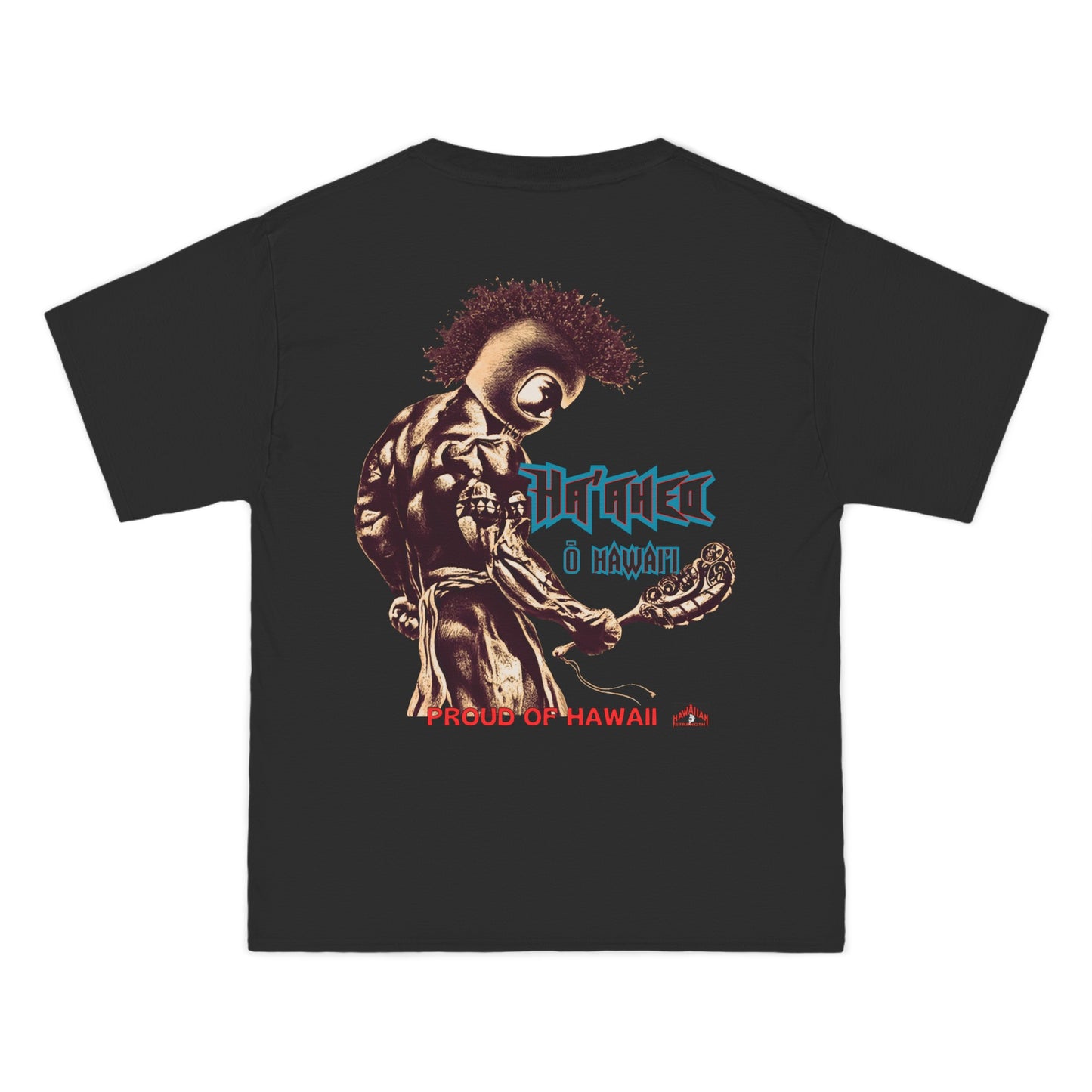 Hawaiian Strength Proud of Hawaii Ha'aheo o Hawai'i Vintage Design 90s New Print Beefy-T® Short-Sleeve T-Shirt