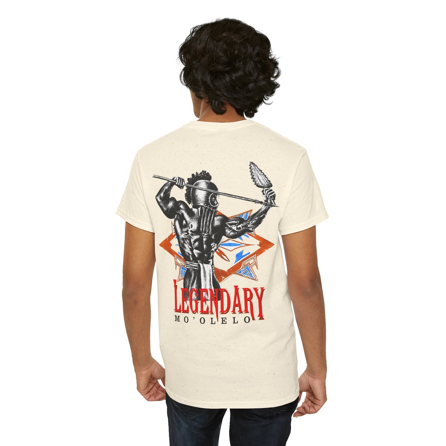 Hawaiian Strength Legendary Mo'olelo Vintage 90s Design New Print Unisex Heavy Cotton Tee