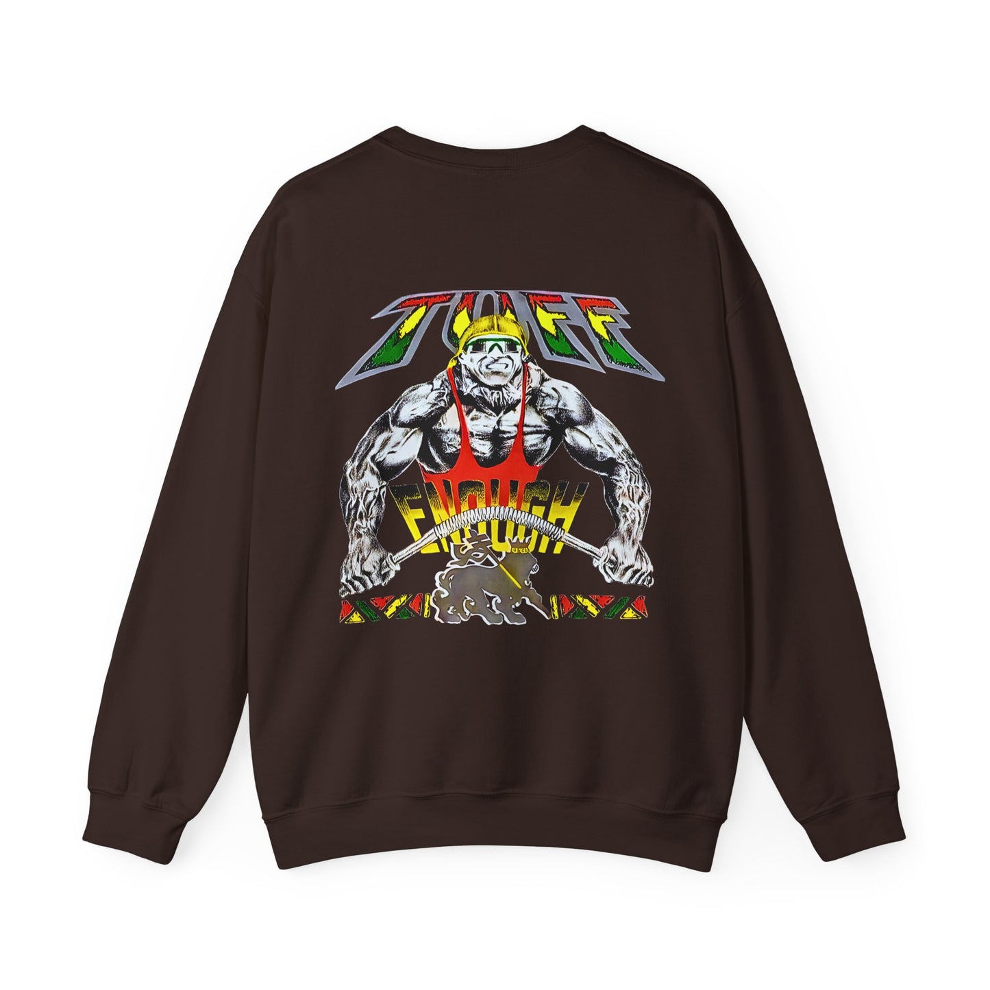 Jawaiian Strength Tuff Enough Vintage Design 90s New Print Unisex Heavy Blend™ Crewneck Sweatshirt