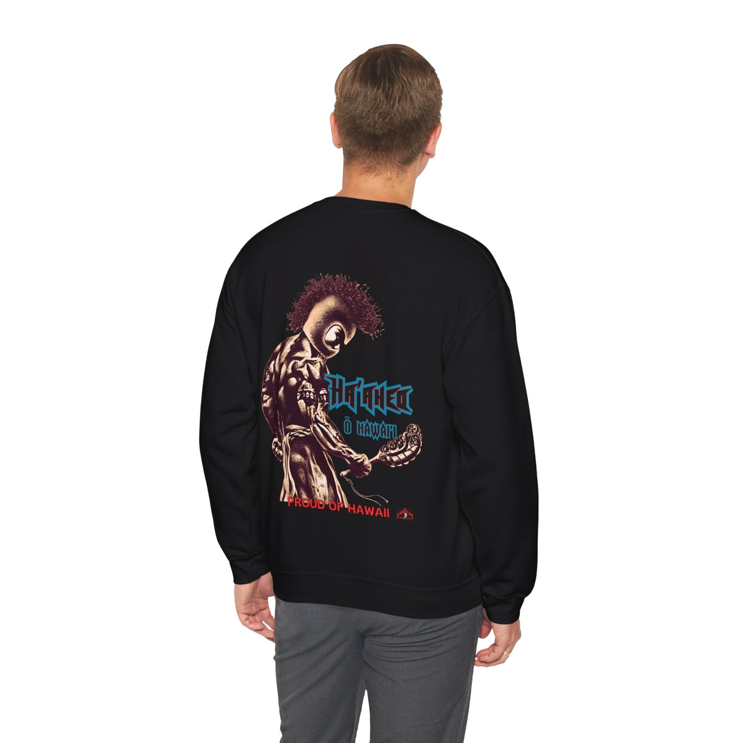 Hawaiian Strength Proud of Hawaii Ha'aheo o Hawai'i Vintage Design 90s New Print Unisex Heavy Blend™ Crewneck Sweatshirt
