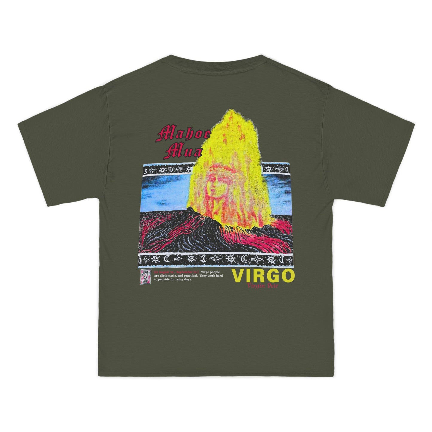 Hawaiian Strength Virgo Mahoe Mua Virgin Pele Vintage Design 90s New Print Beefy-T® Short-Sleeve T-Shirt