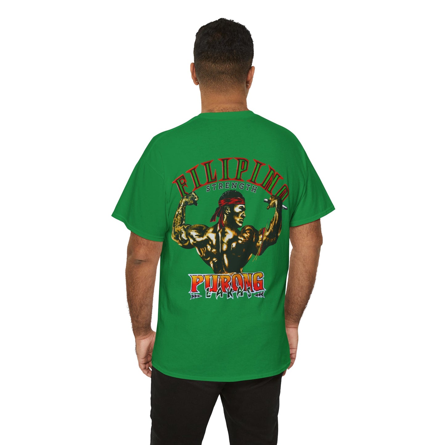 Filipino Strength Purong Lakas Vintage Design 90s New Print T-shirt Unisex Heavy Cotton Tee