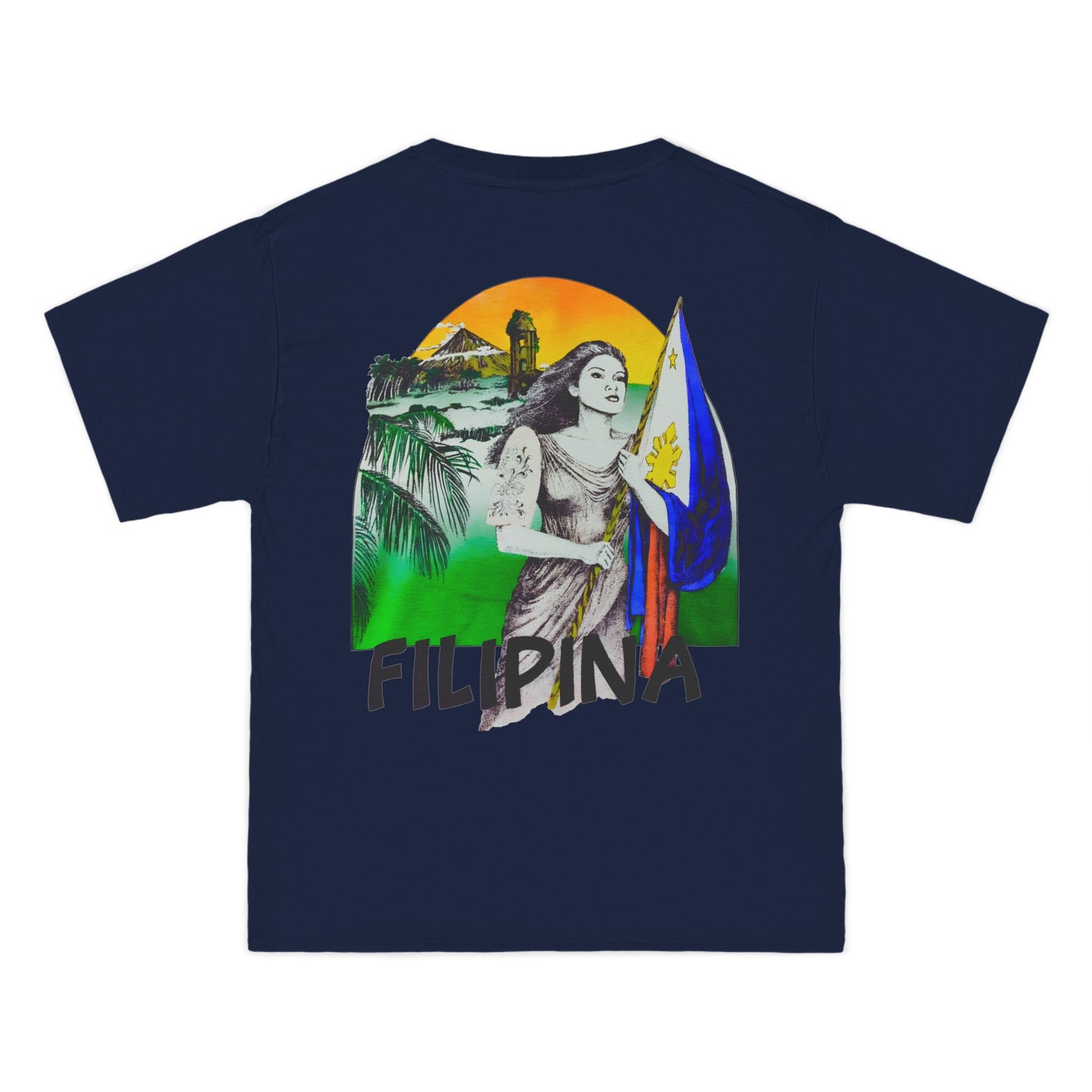 Filipino Strength Filipina Vintage Design 90s New Print Beefy-T® Short-Sleeve T-Shirt
