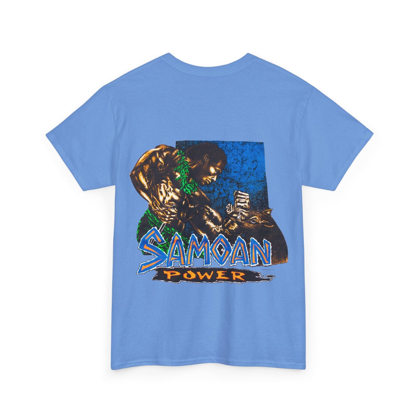 Samoan Strength Samoan Power Shirt Vintage Design 90s New Print T-shirt Unisex Heavy Cotton Tee
