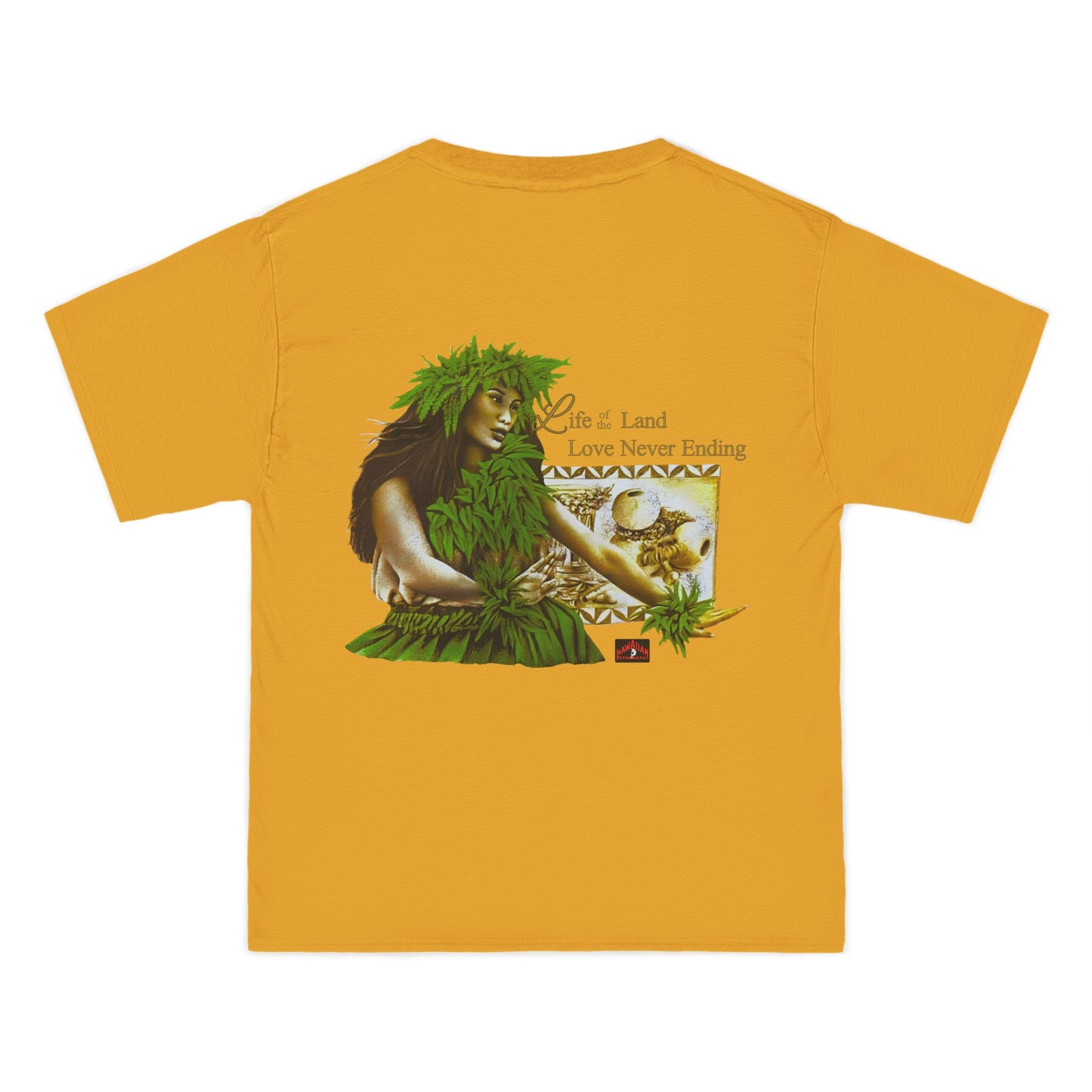 Hawaiian Strength Life of the Land Love Never Ending Vintage Design 90s New Print Beefy-T® Short-Sleeve T-Shirt