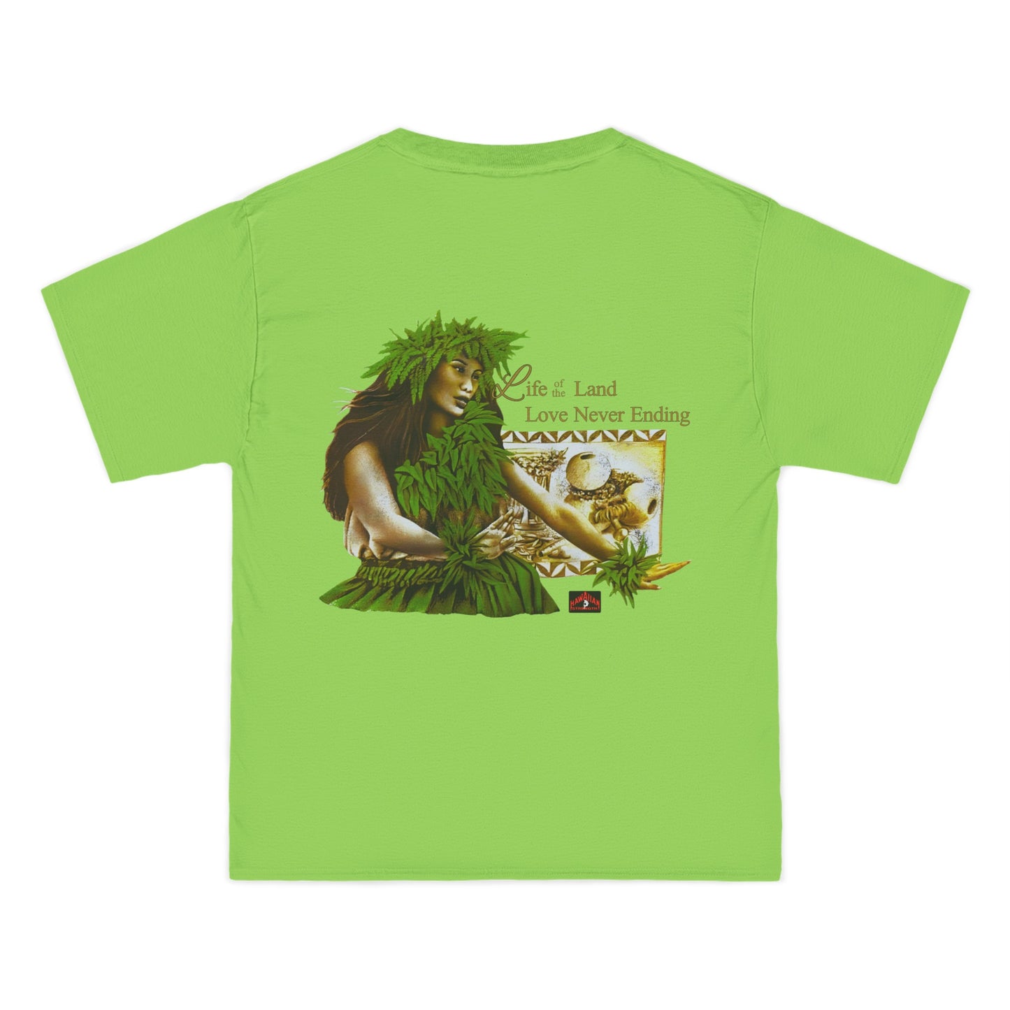 Hawaiian Strength Life of the Land Love Never Ending Vintage Design 90s New Print Beefy-T® Short-Sleeve T-Shirt