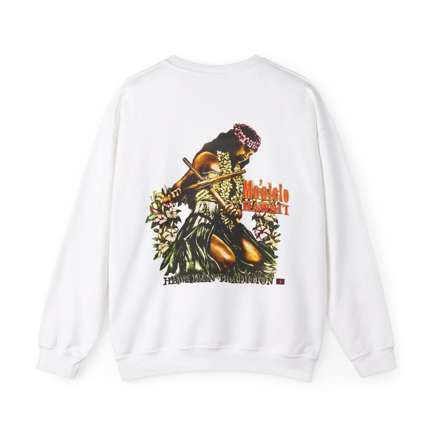 Hawaiian Strength Hawaiian Tradition Mo'olelo Hawai'i Vintage Design 90s New Print Unisex Heavy Blend™ Crewneck Sweatshirt