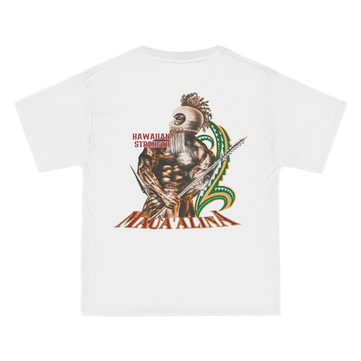 Hawaiian Strength Maua'alina Vintage Design 90s New Print Beefy-T® Short-Sleeve T-Shirt