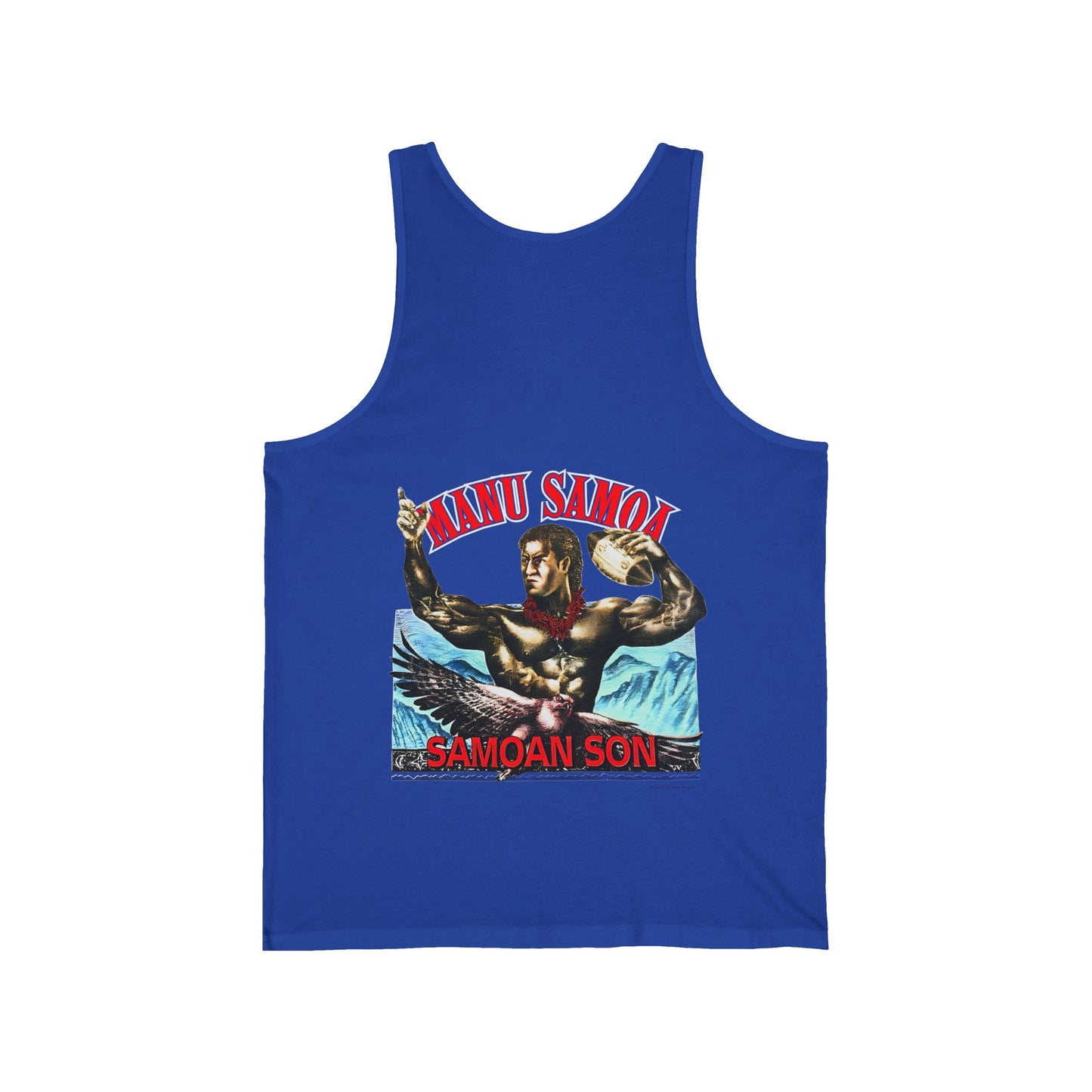 Samoan Strength Manu Samoa Samoan Son Vintage 90s Design New Print Unisex Jersey Tank