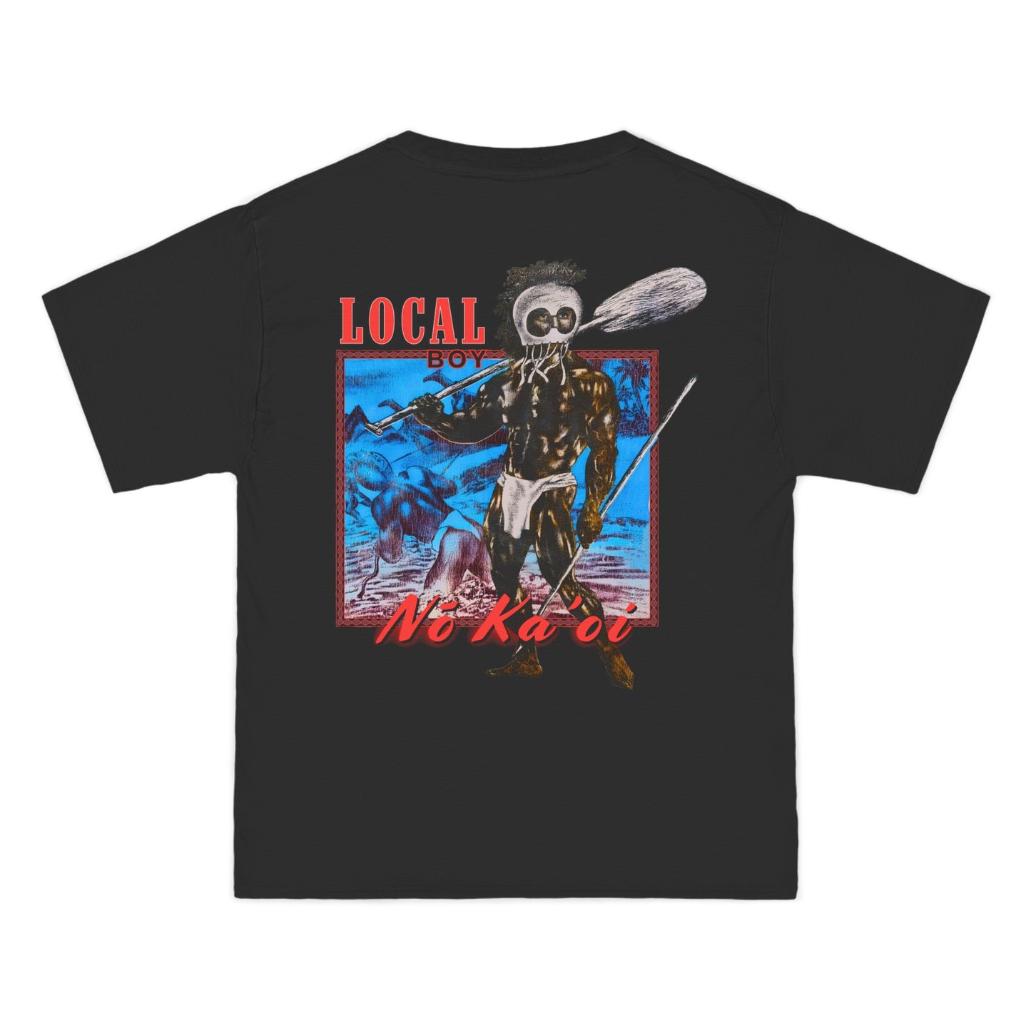 Hawaiian Strength Local Boy No Ka'oi Vintage Design 90s New Print Beefy-T® Short-Sleeve T-Shirt