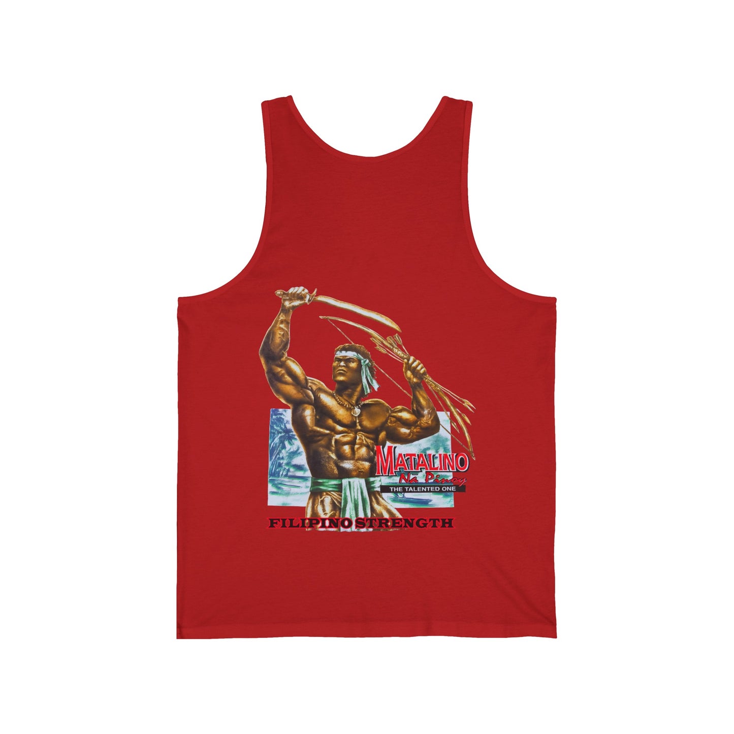 Filipino Strength Matalino Na Pinoy The Talented One Vintage Design 90s New Print Unisex Jersey Tank