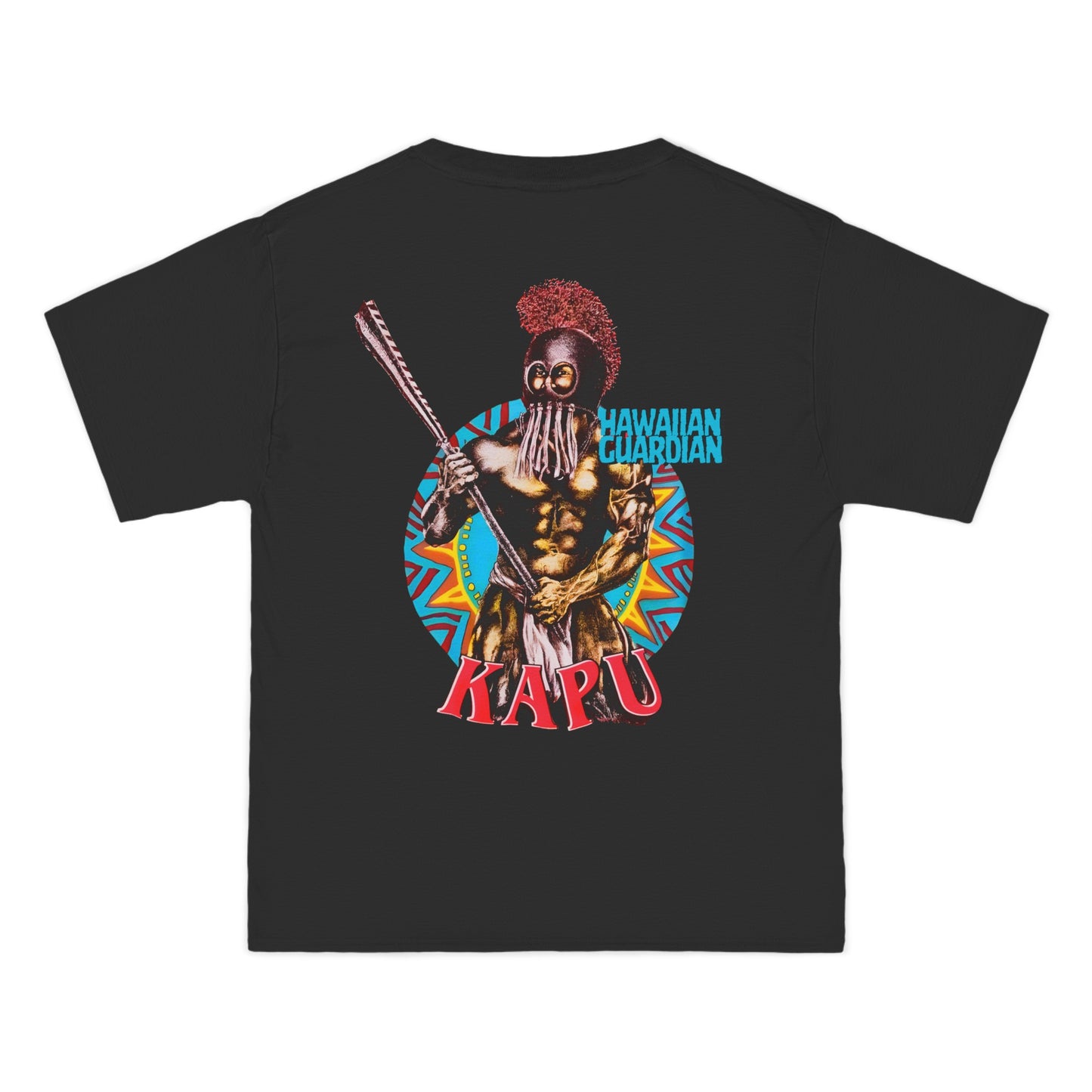 Hawaiian Strength Kapu Hawaiian Guardian Vintage Design 90s New Print Beefy-T® Short-Sleeve T-Shirt