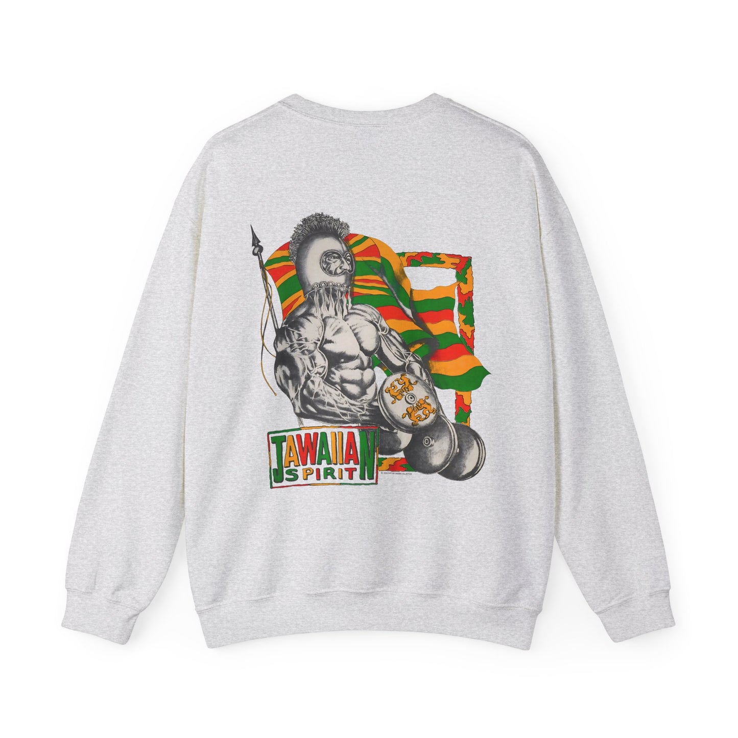 Jawaiian Strength Jawaiian Spirit Vintage Design 90s New Print Unisex Heavy Blend™ Crewneck Sweatshirt