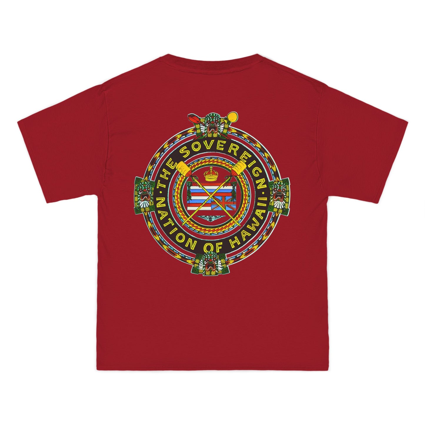 Hawaiian Strength The Sovereign Nation of Hawaii Vintage Design 90s New Print Beefy-T® Short-Sleeve T-Shirt