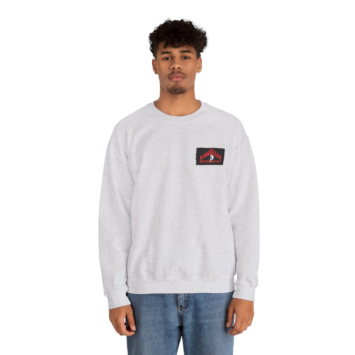 Hawaiian Strength Ikaika Hawaiian Strength Vintage Design 90s New Prin Unisex Heavy Blend™ Crewneck Sweatshirt