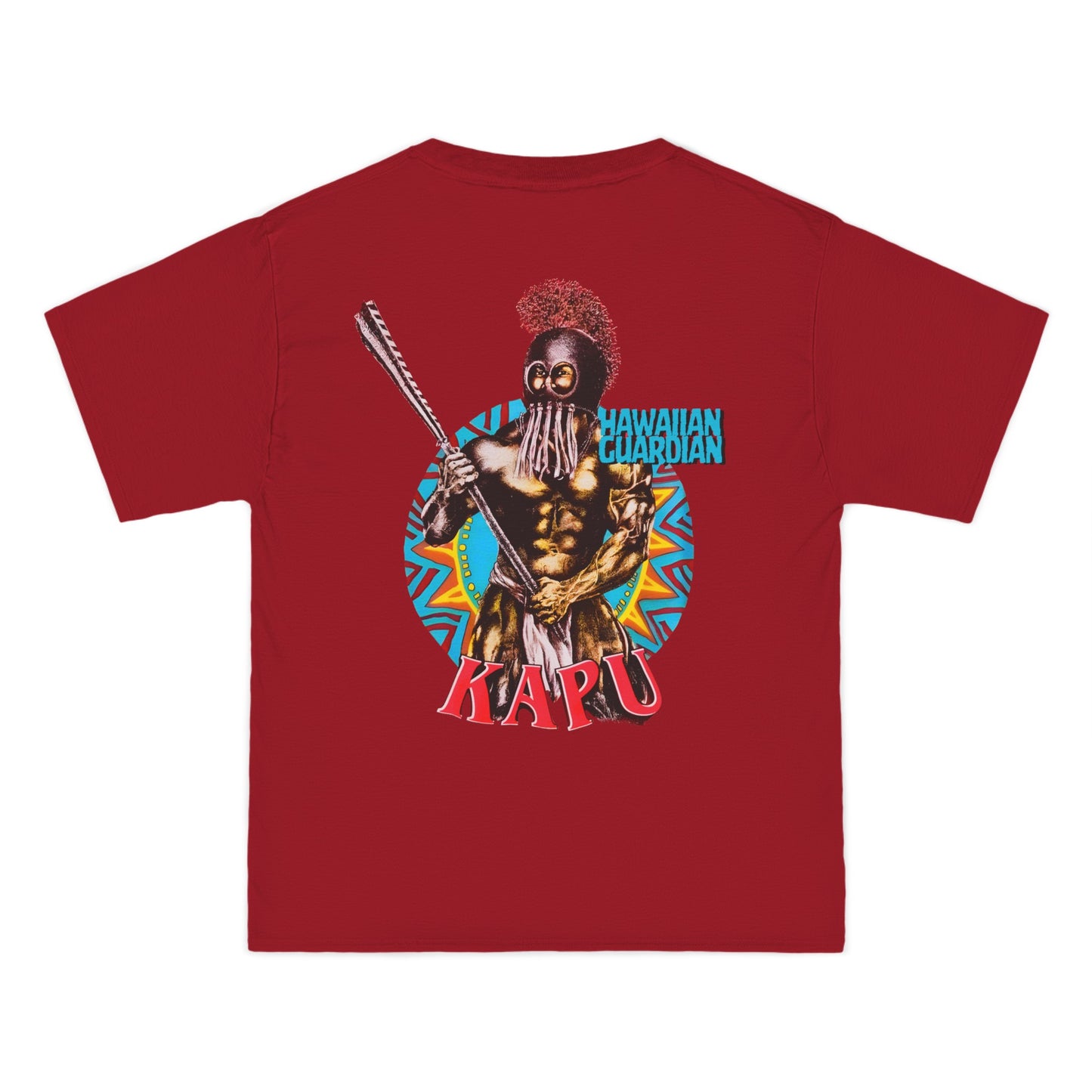 Hawaiian Strength Kapu Hawaiian Guardian Vintage Design 90s New Print Beefy-T® Short-Sleeve T-Shirt