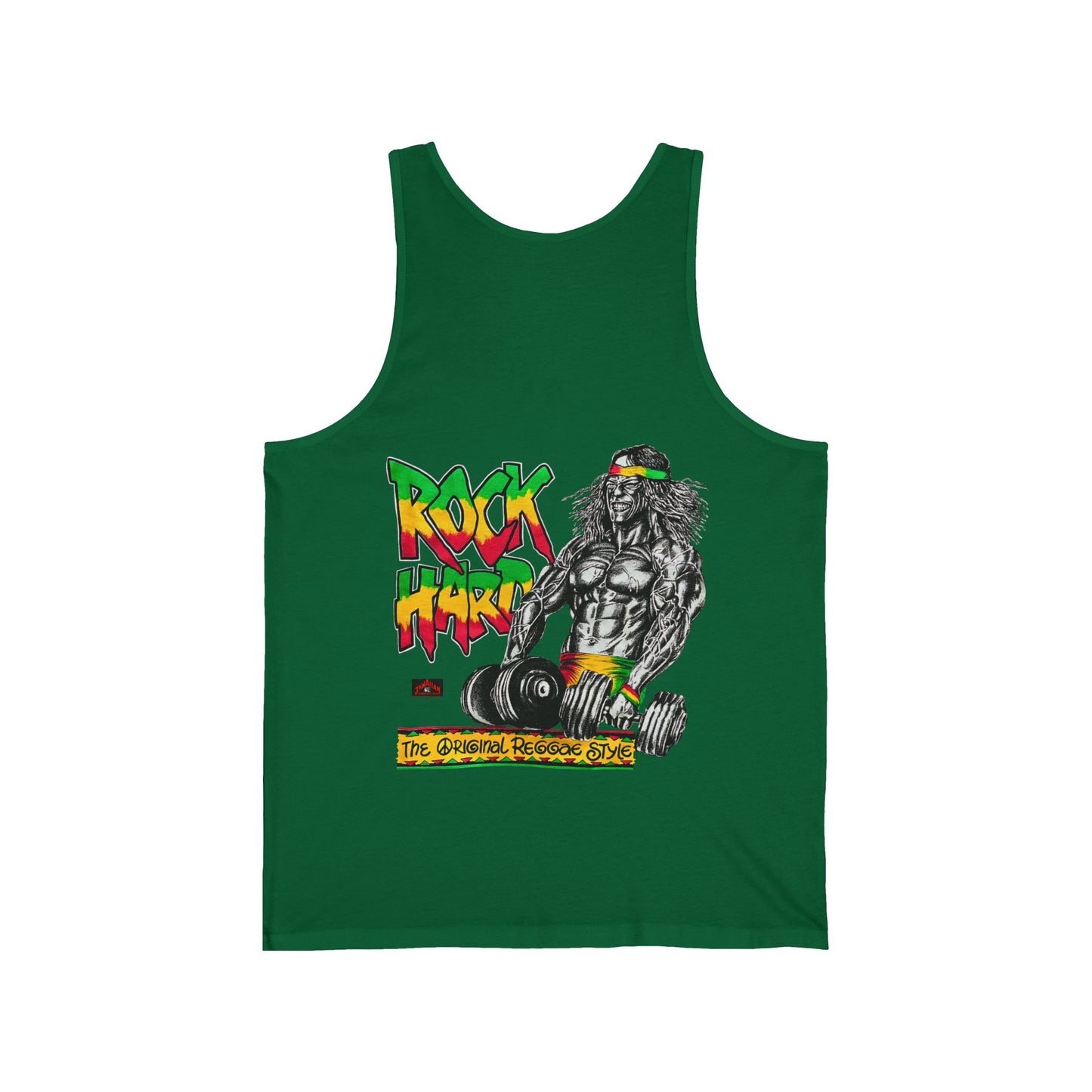 Jawaiian Strength Rock Hard The Original Reggae Style Vintage 90s Design New Print Unisex Jersey Tank