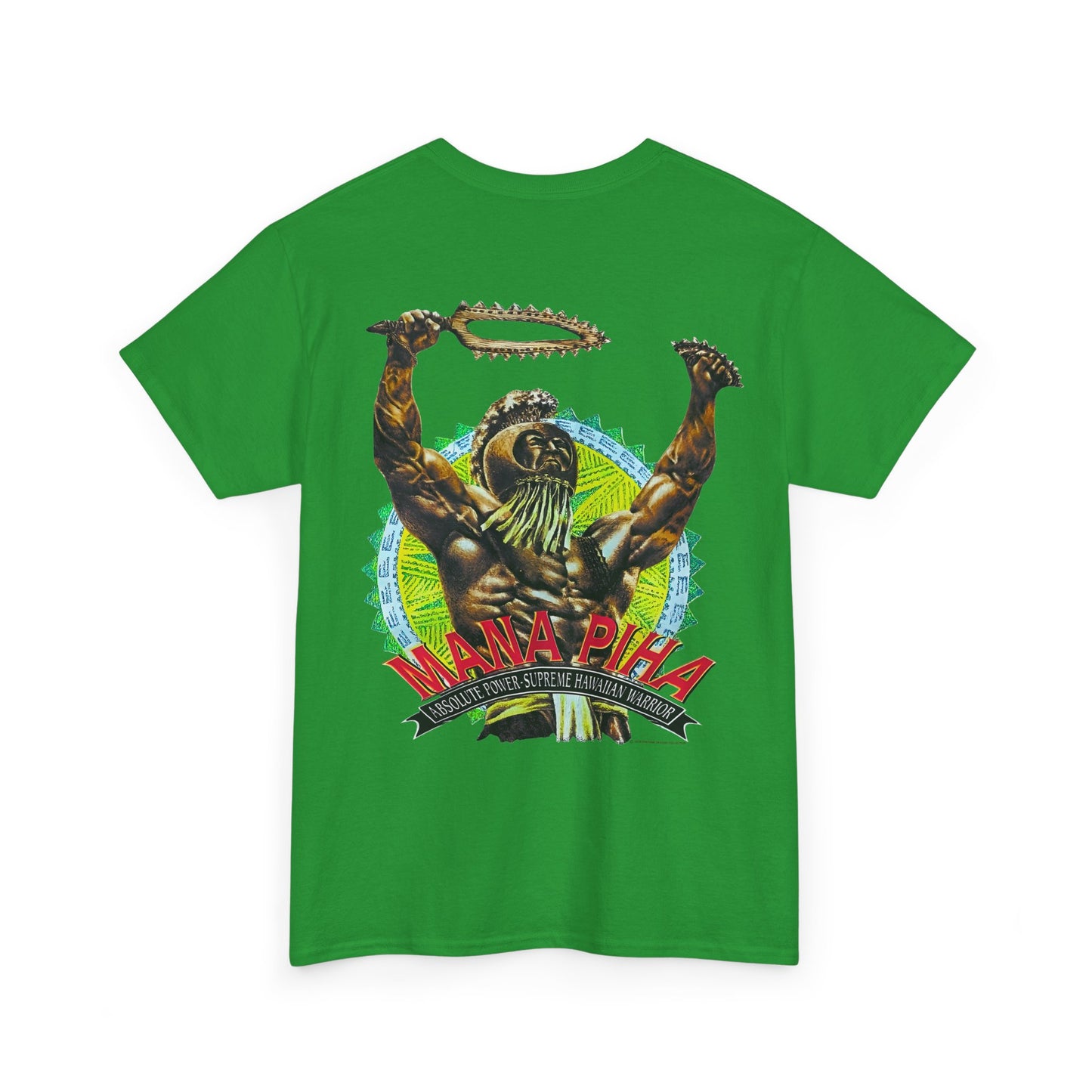 Hawaiian Strength Mana Piha Vintage Design 90s New Print Unisex Heavy Cotton Tee