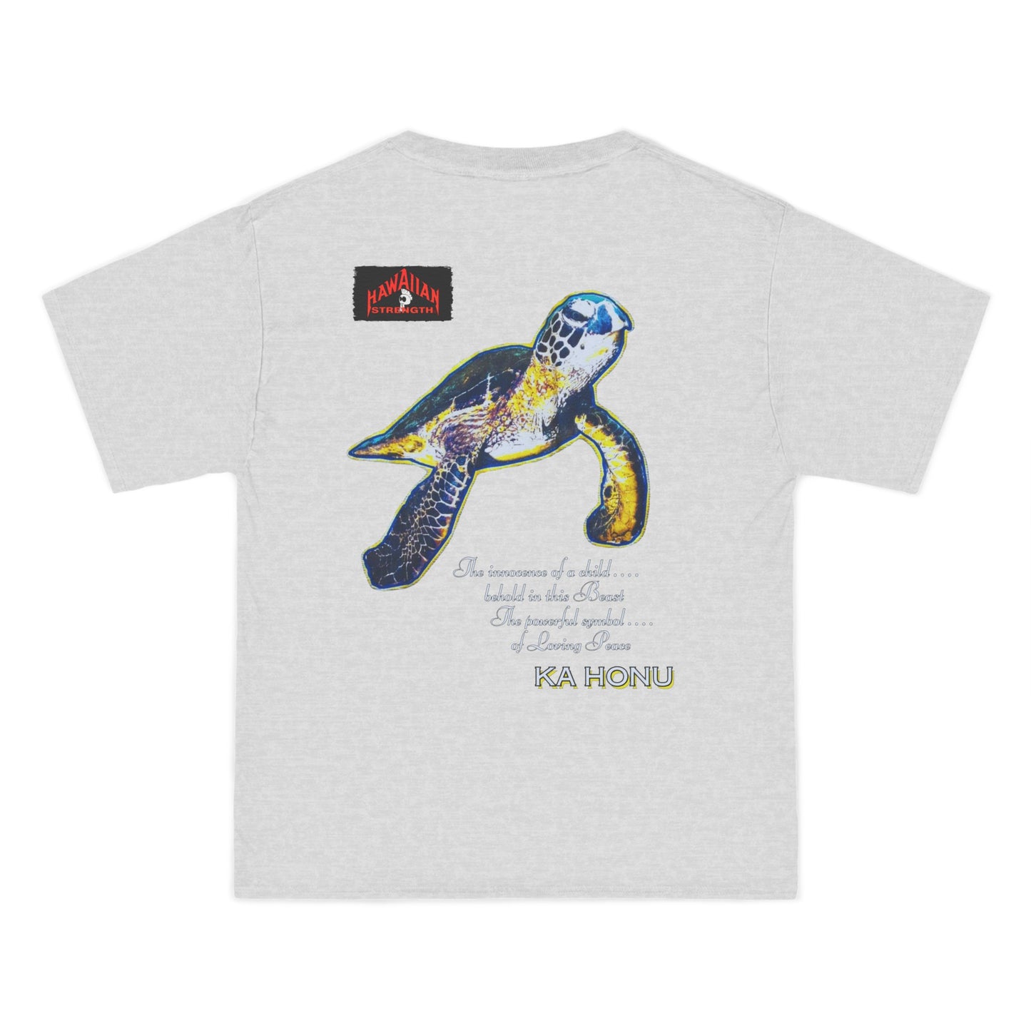 Hawaiian Strength Ka Honu Vintage Design 90s New Print Beefy-T® Short-Sleeve T-Shirt