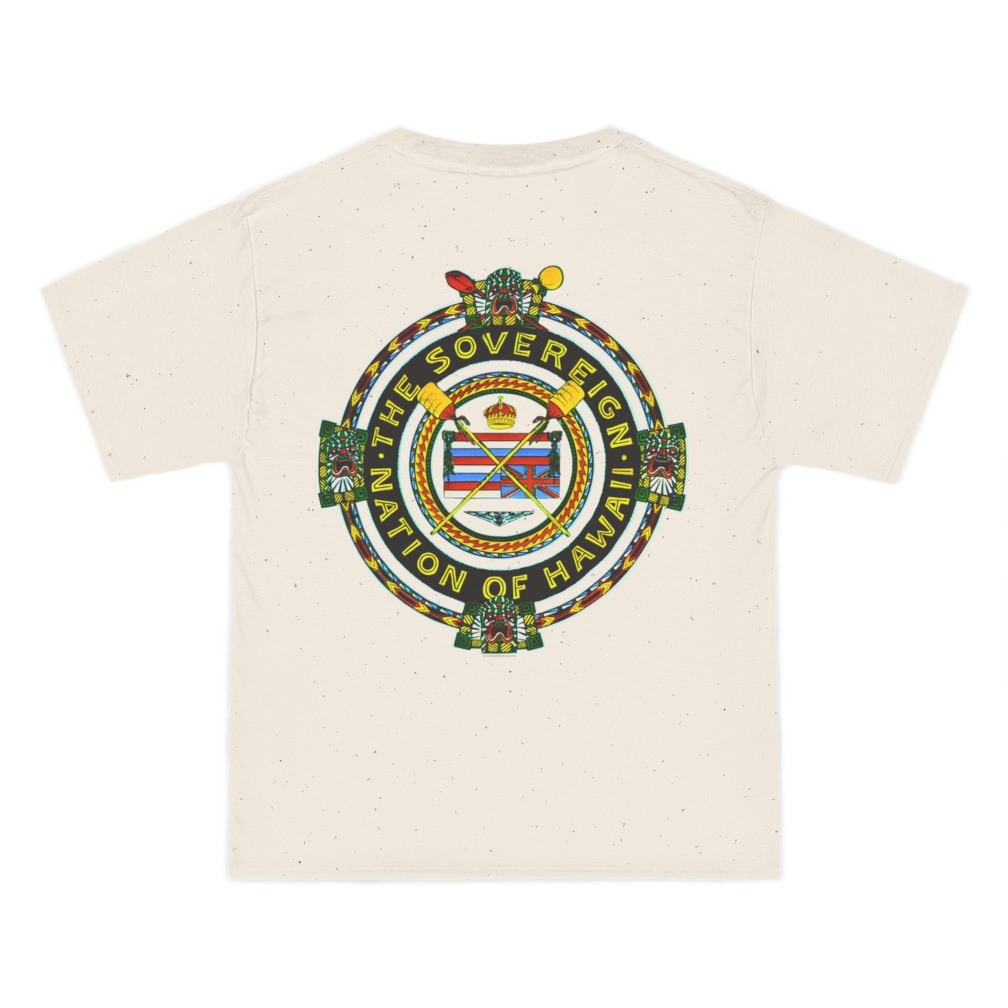 Hawaiian Strength The Sovereign Nation of Hawaii Vintage Design 90s New Print Beefy-T® Short-Sleeve T-Shirt