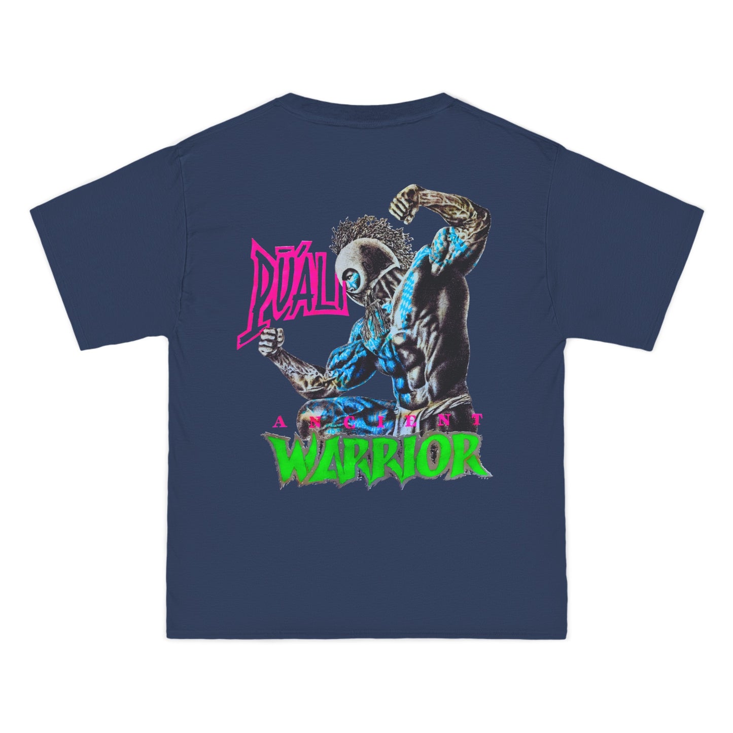 Hawaiian Strength Puali Ancient Warrior Vintage Design 90s New Print Beefy-T® Short-Sleeve T-Shirt