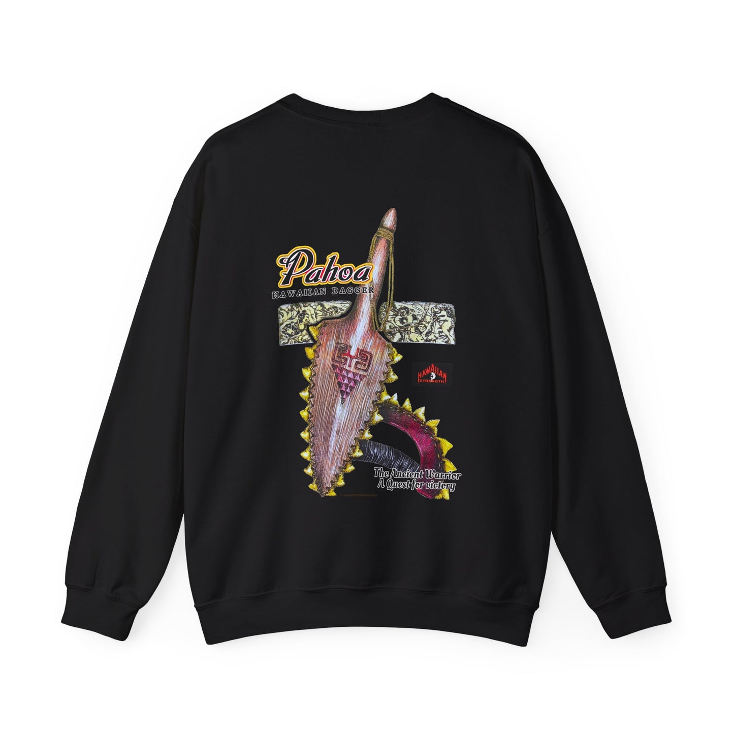 Hawaiian Strength Pahoa Hawaiian Dagger Vintage 90s Design New Unisex Heavy Blend™ Crewneck Sweatshirt