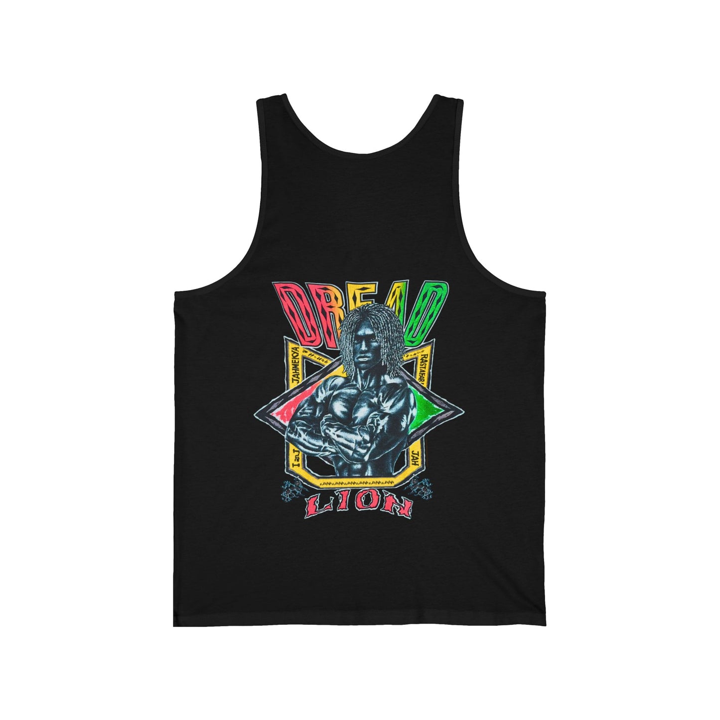 Jawaiian Strength Dread Lion Vintage 90s Design New Print Unisex Jersey Tank