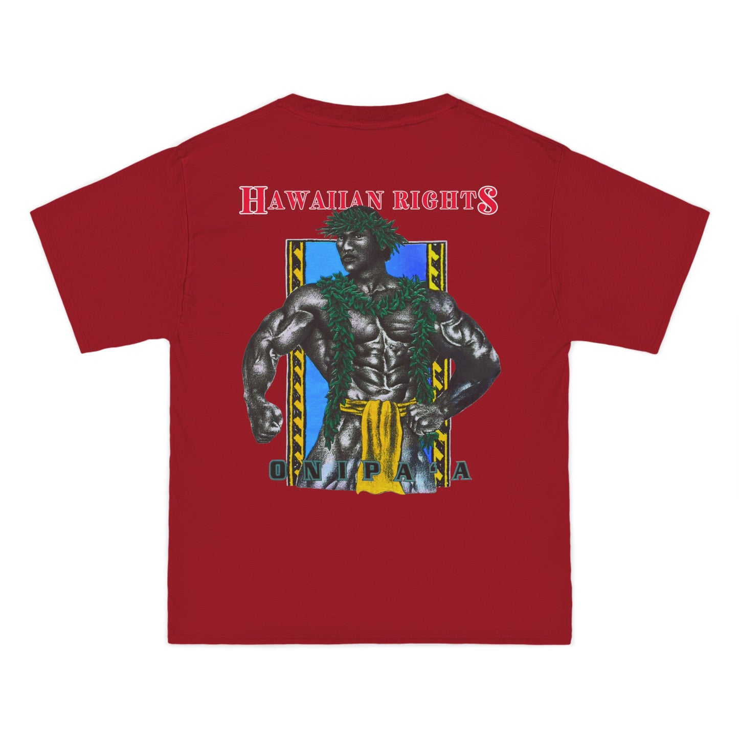 Hawaiian Strength Onipa’a Hawaiian Rights Vintage Design 90s New Print Beefy-T® Short-Sleeve T-Shirt