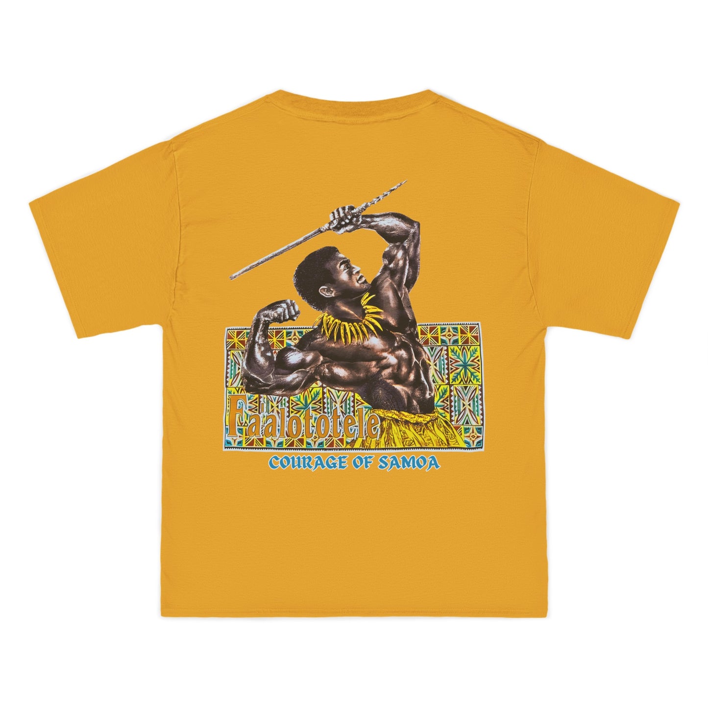 Samoan Strength Faalototele Courage of Samoa Vintage Design 90s New Print Beefy-T® Short-Sleeve T-Shirt