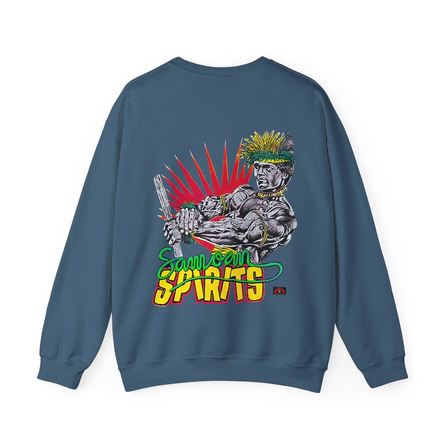 Samoan Strength Samoan Spirits Vintage 90s Design New Print Unisex Heavy Blend™ Crewneck Sweatshirt