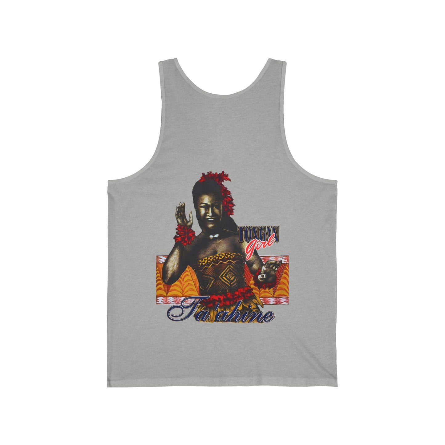 Local Strength Tongan Girl Ta'ahine Vintage Design 90s New Print Unisex Jersey Tank