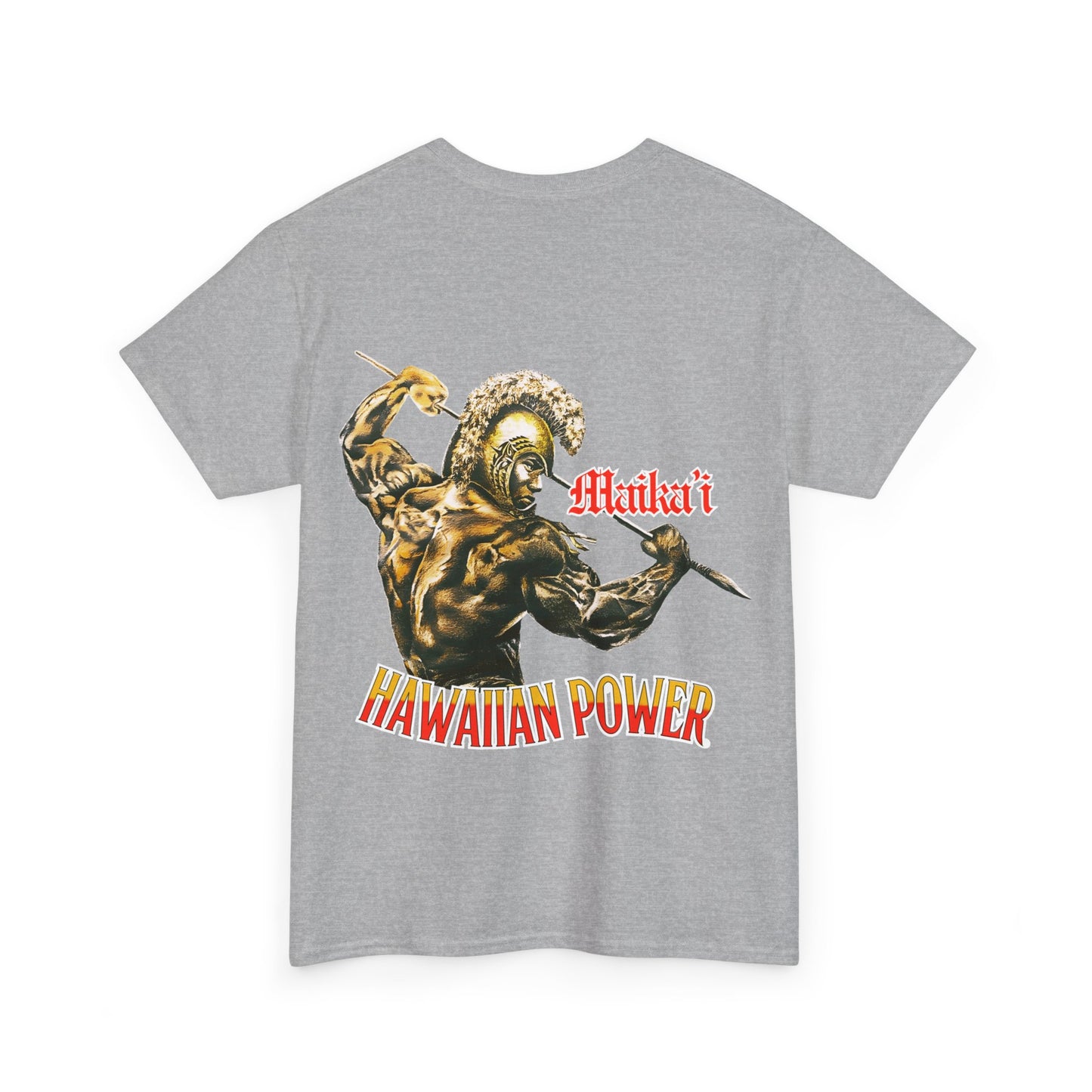 Hawaiian Strength Maika'i Hawaiian Power Vintage Design 90s New Print Unisex Heavy Cotton Tee