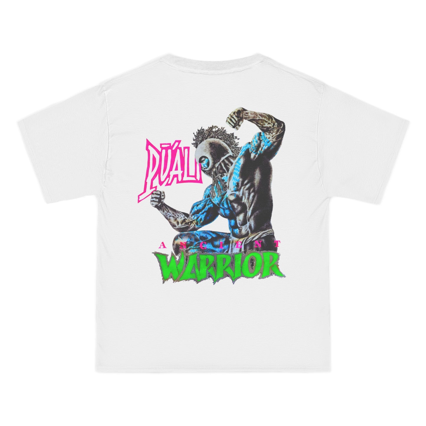 Hawaiian Strength Puali Ancient Warrior Vintage Design 90s New Print Beefy-T® Short-Sleeve T-Shirt