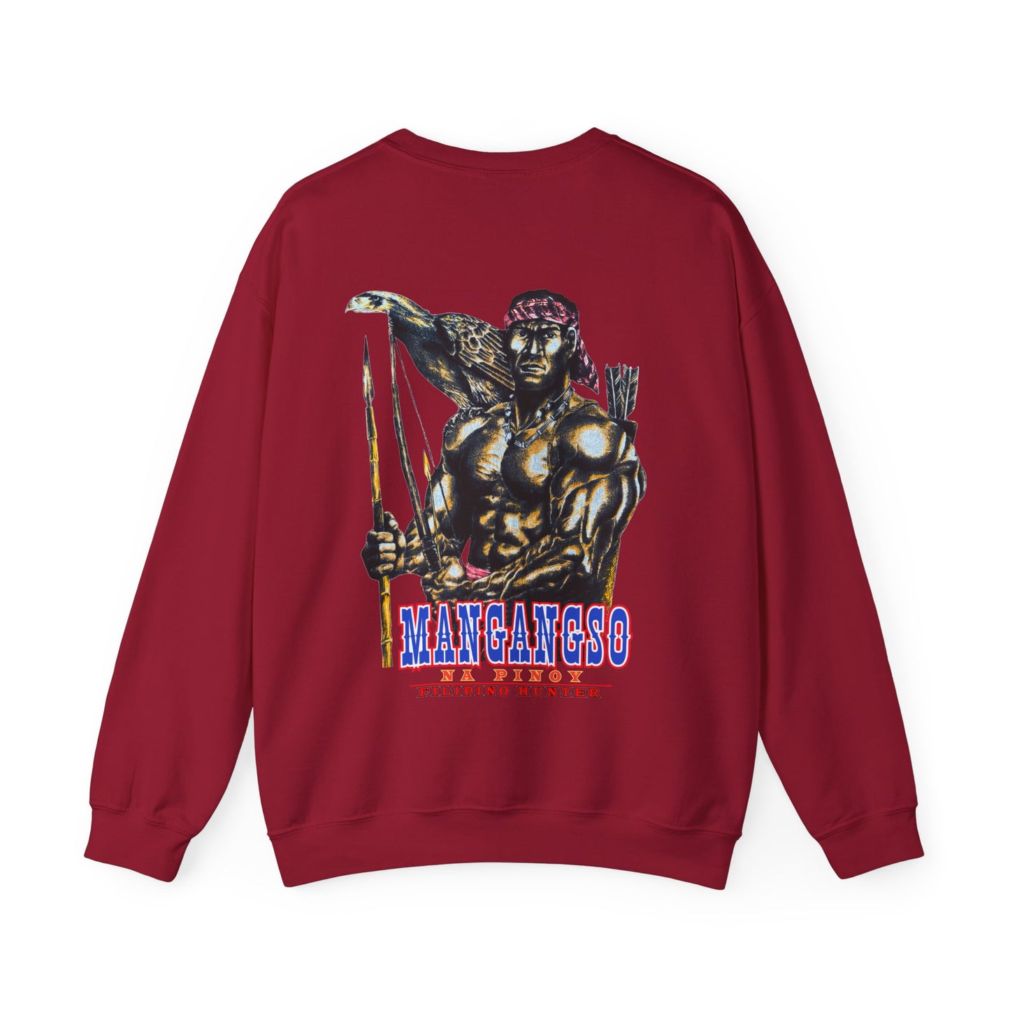 Filipino Strength Mangangso Na Pinoy Filipino Hunter Vintage Design 90s New Print Unisex Heavy Blend™ Crewneck Sweatshirt