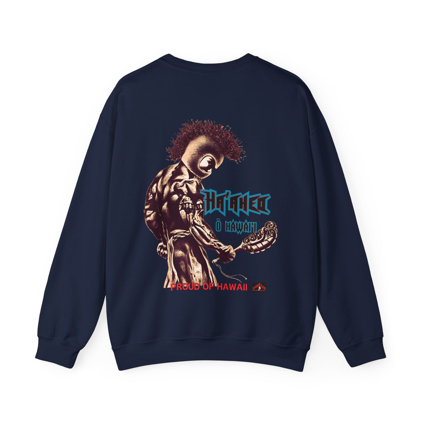 Hawaiian Strength Proud of Hawaii Ha'aheo o Hawai'i Vintage Design 90s New Print Unisex Heavy Blend™ Crewneck Sweatshirt