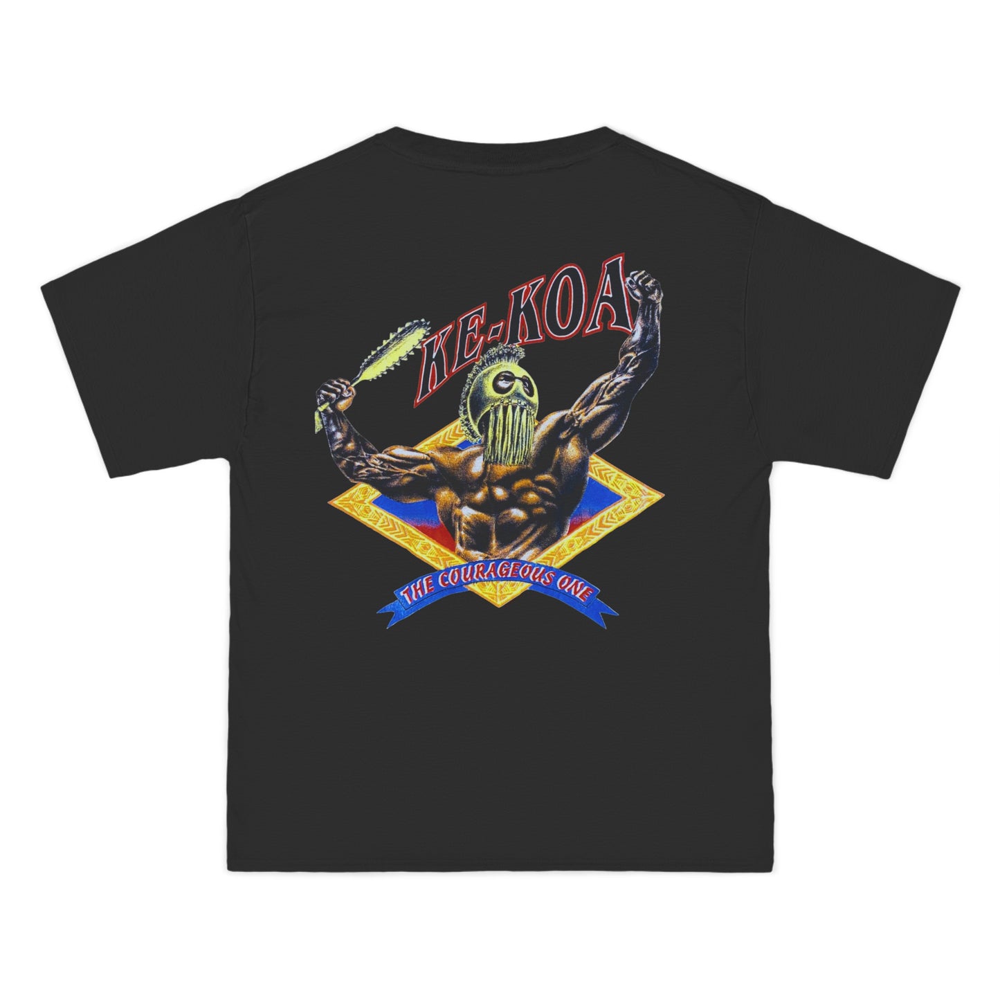 Hawaiian Strength The Courageous One Ke-Koa Vintage Design 90s New Print Beefy-T® Short-Sleeve T-Shirt