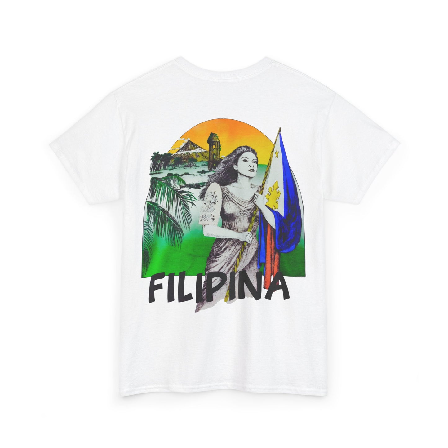 Filipino Strength Filipina Vintage Design 90s New Print Unisex Heavy Cotton Tee