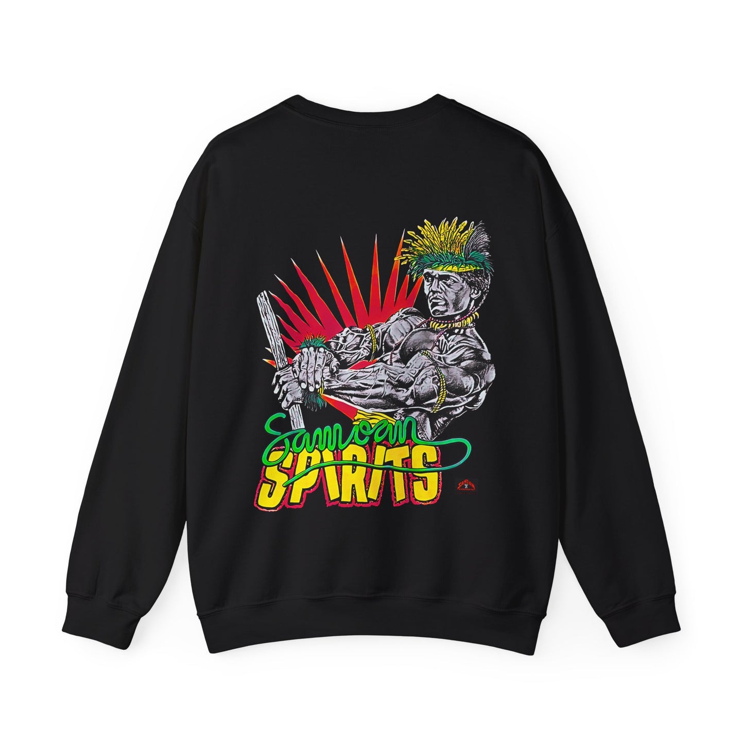 Samoan Strength Samoan Spirits Vintage 90s Design New Print Unisex Heavy Blend™ Crewneck Sweatshirt